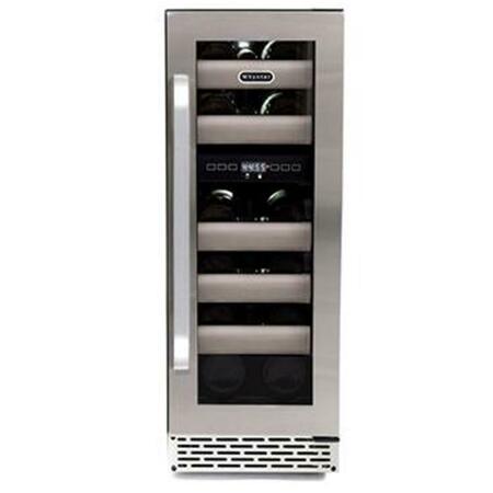 RAZOREDGE Elite 17 Bottle Seamless Stainless Steel Door Dual Zone Built-in Wine Refrigerator RA123111